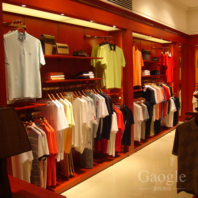 The men's shelves